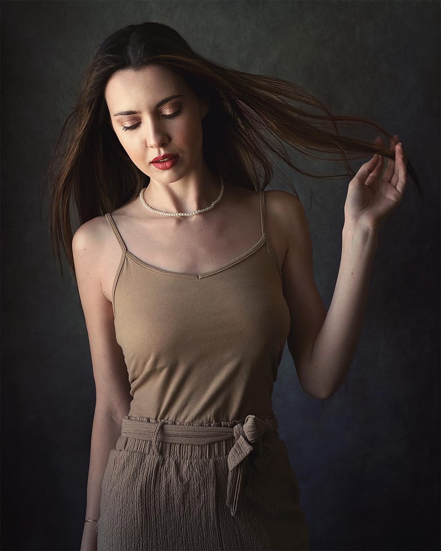 Portrait photographers creating fine art portraits
